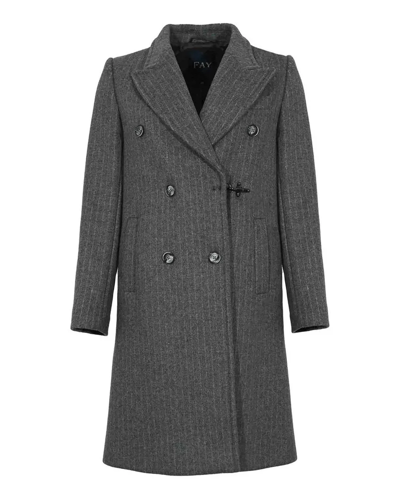 Fay Knielanger Mantel - Grau Grau