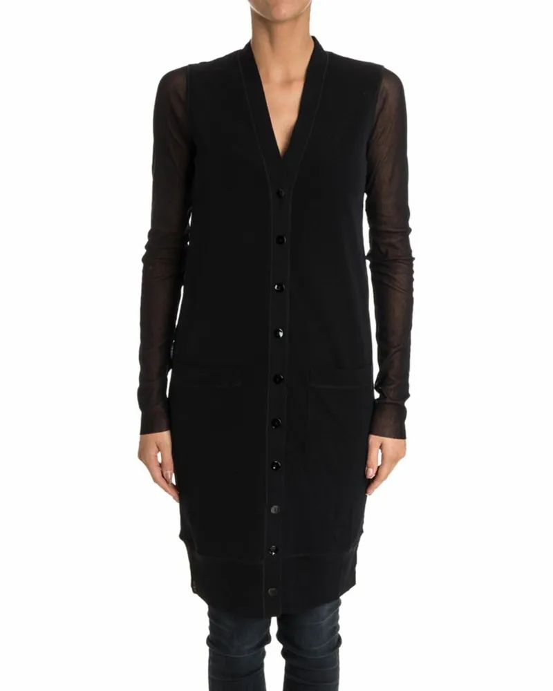 FUZZI Cardigan - Schwarz Schwarz