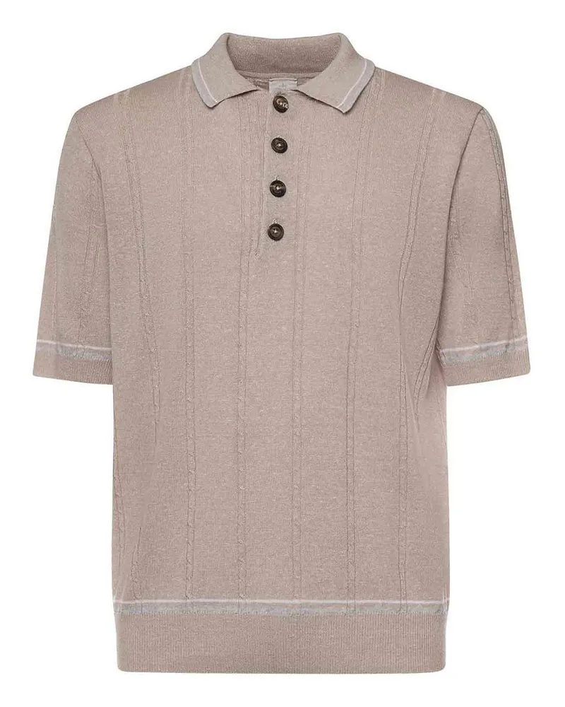 Eleventy Poloshirt - Weiß Weiß