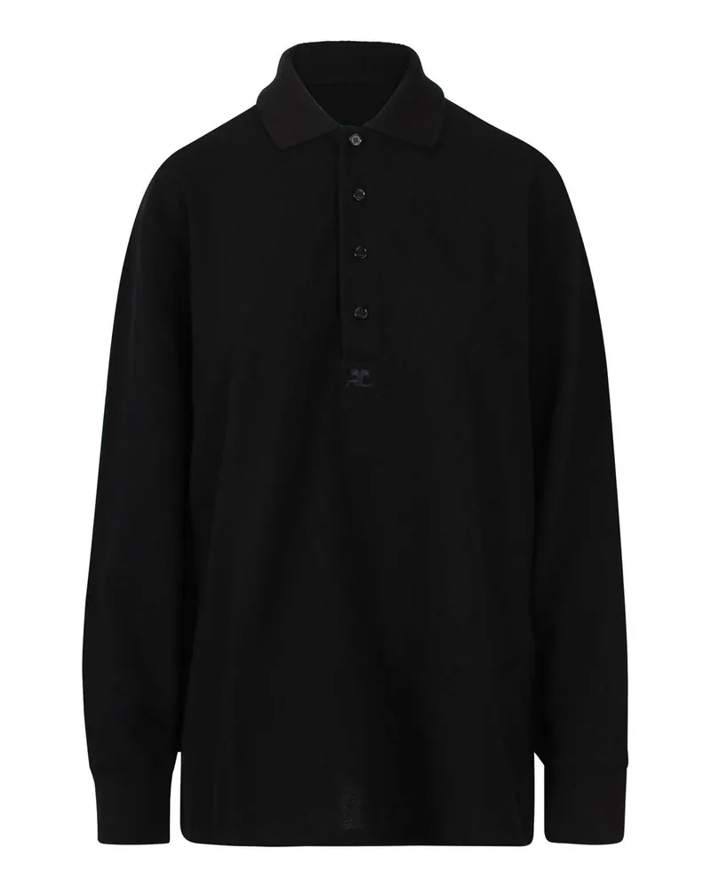Courrèges Poloshirt - Schwarz Schwarz