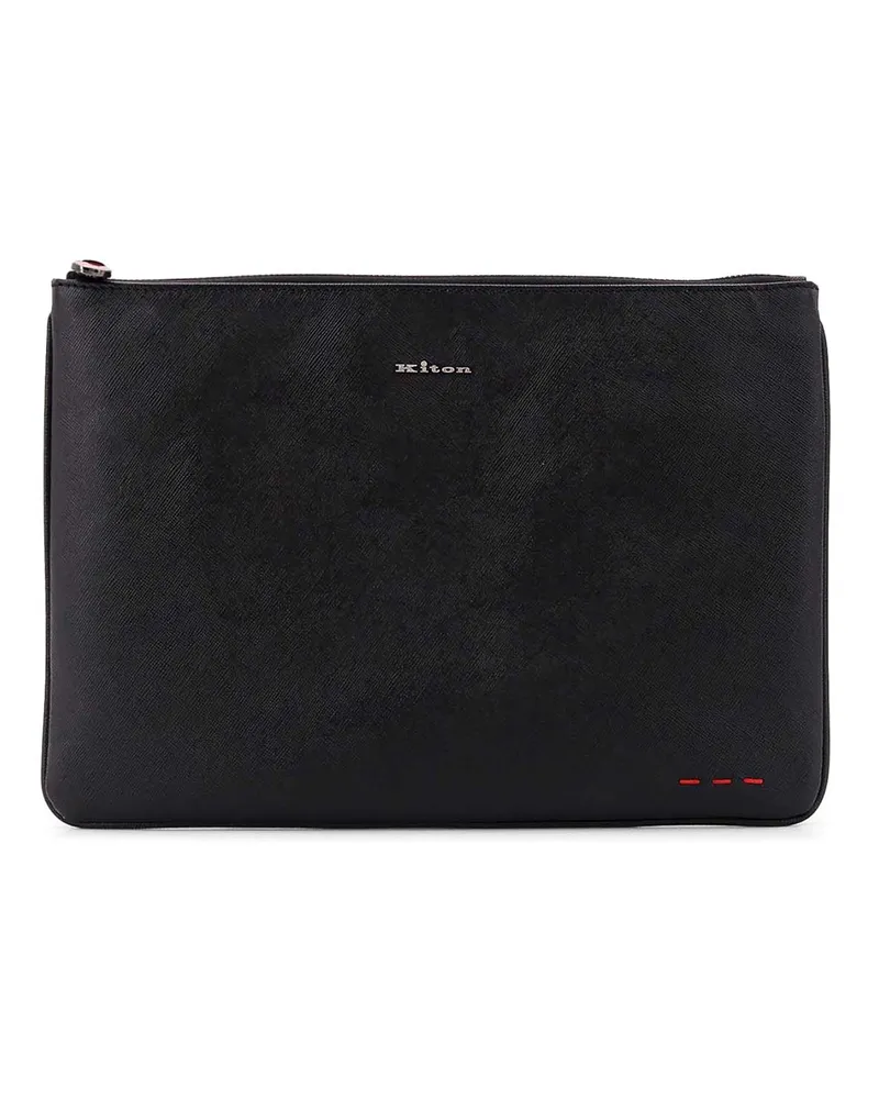 Kiton Clutch - Schwarz Schwarz