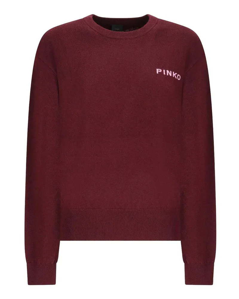 Pinko Rundhalspullover - Dunkelrot Dunkelrot