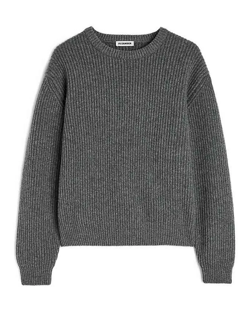 Jil Sander Rundhalspullover - Grau Grau