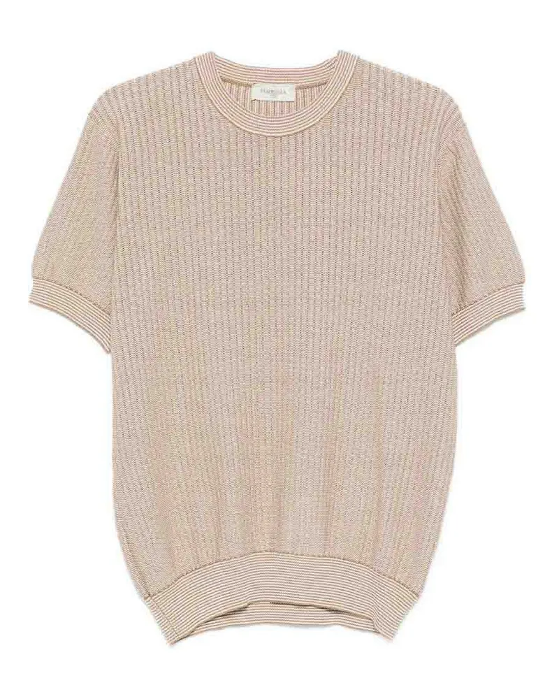 PIACENZA 1733 Rundhalspullover - Hellbeige Hellbeige