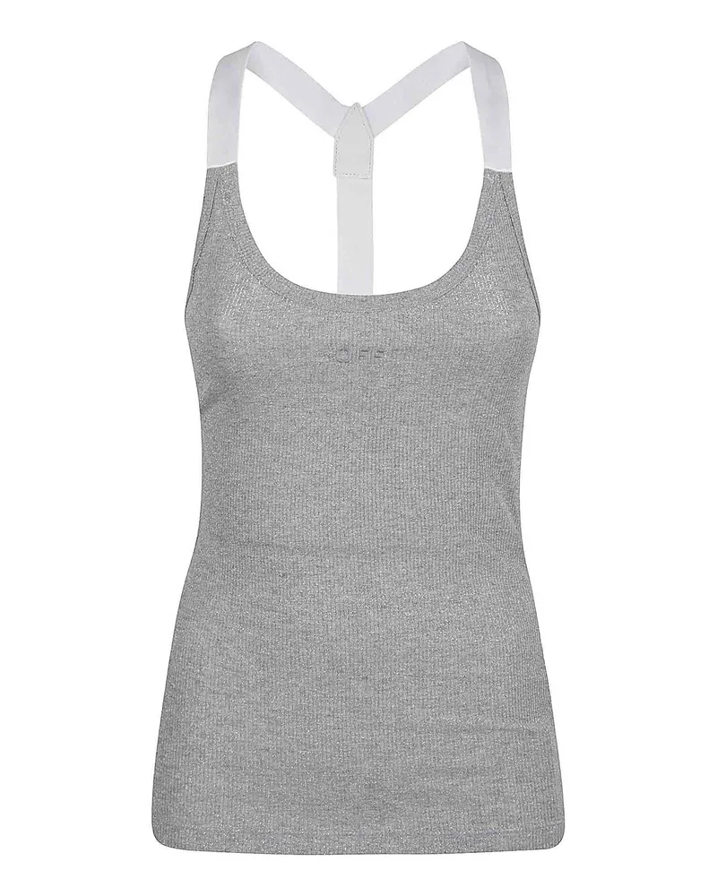 OFF-WHITE Top - Silber Silber