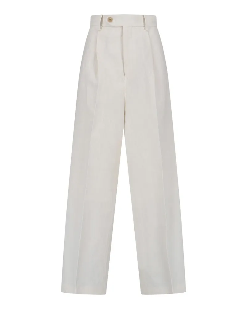 AURALEE Casual Hose - Weiß Weiß