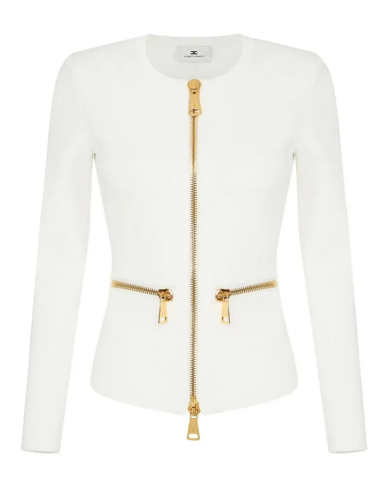 Elisabetta Franchi Cardigan - Creme Creme