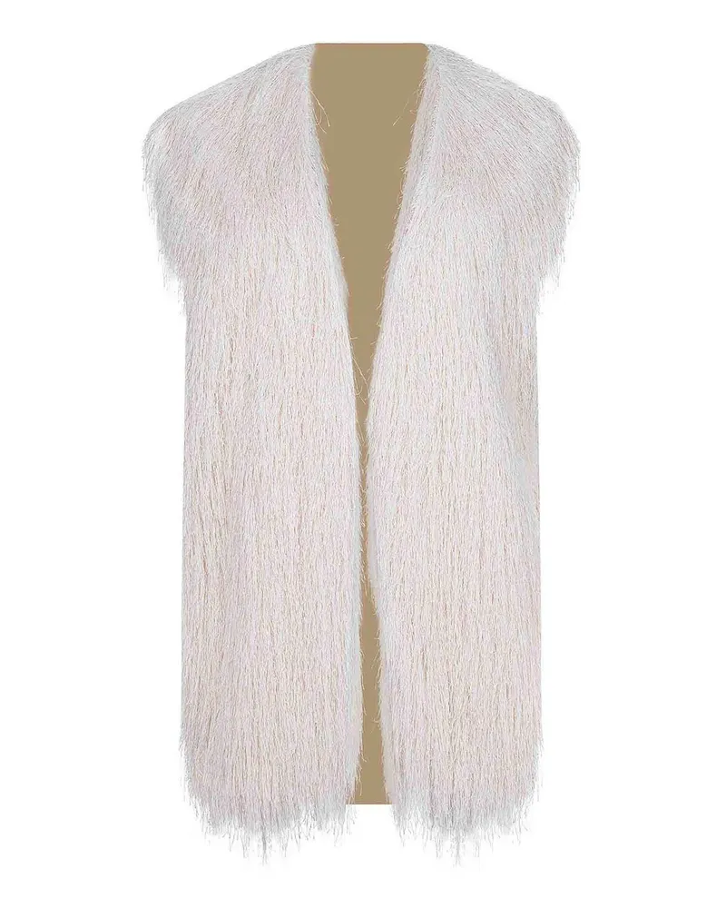 ALYSI Weste - Creme Creme