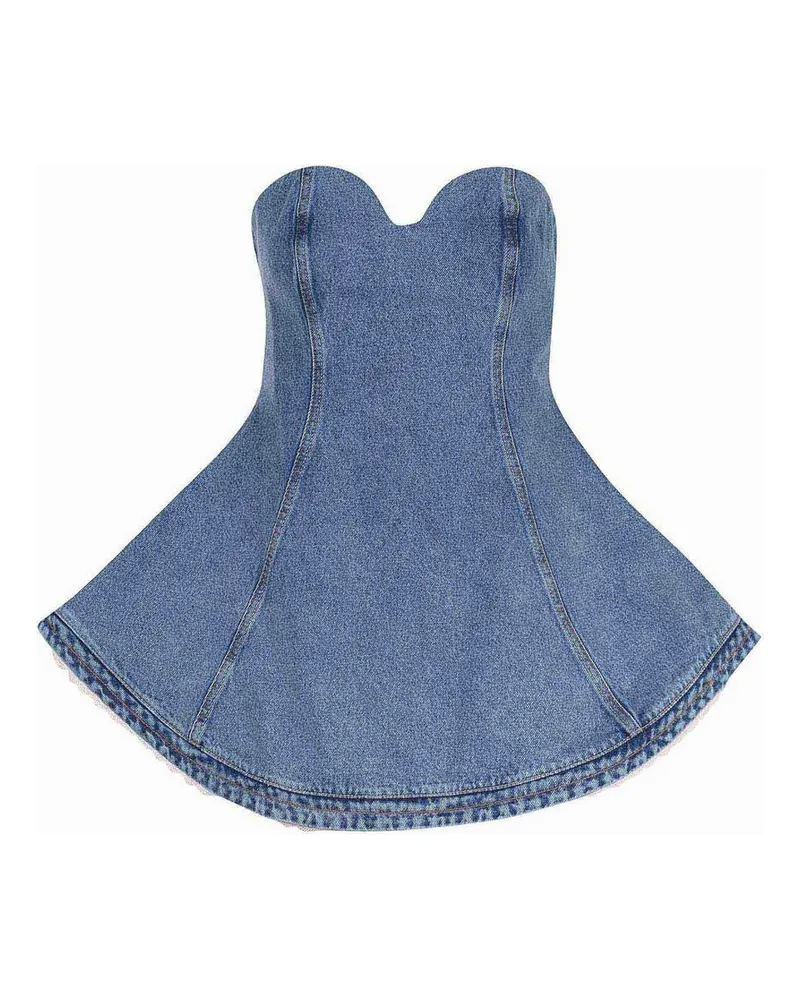 Magda Butrym Knielanges Kleid - Denim Denim