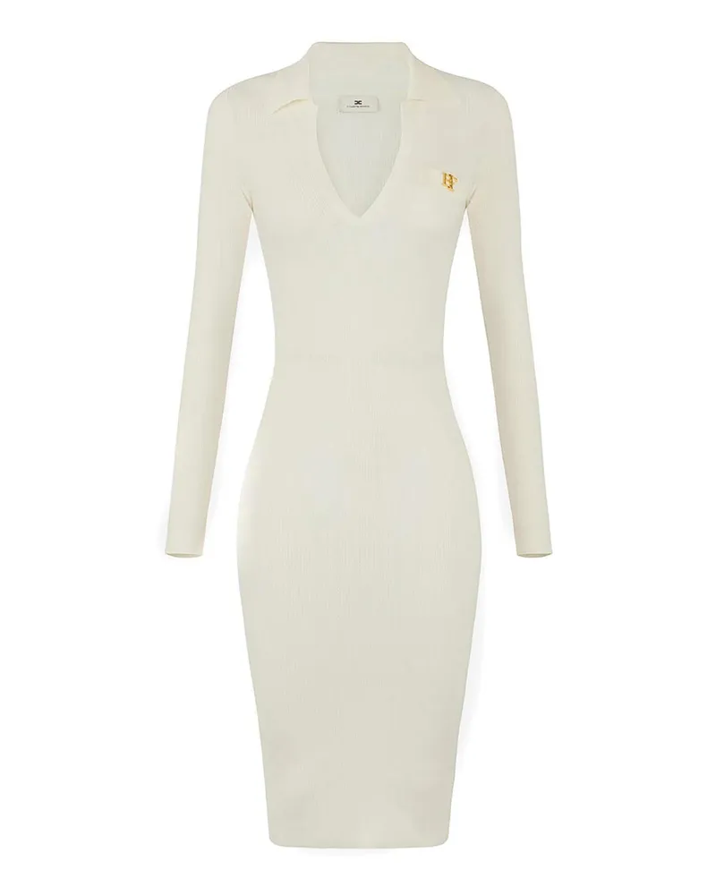 Elisabetta Franchi Maxikleid - Weiß Weiß