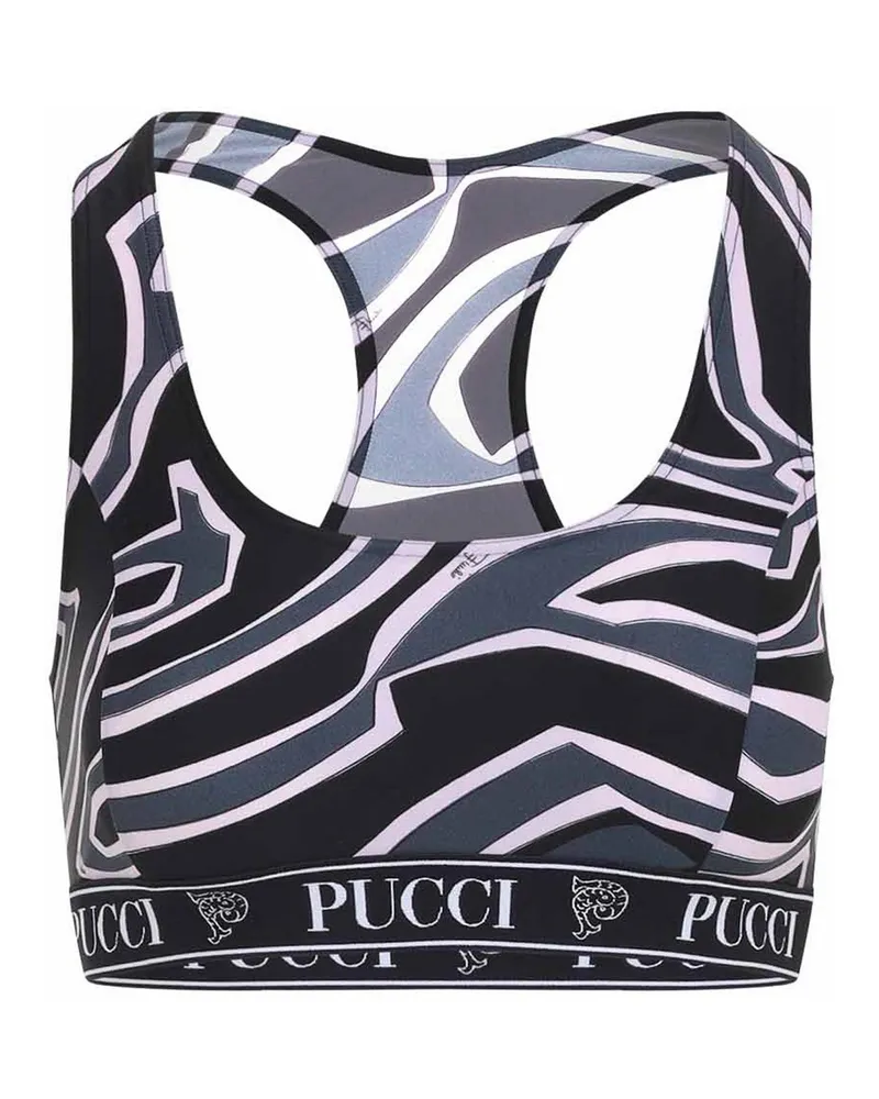 Emilio Pucci Top - Schwarz Schwarz