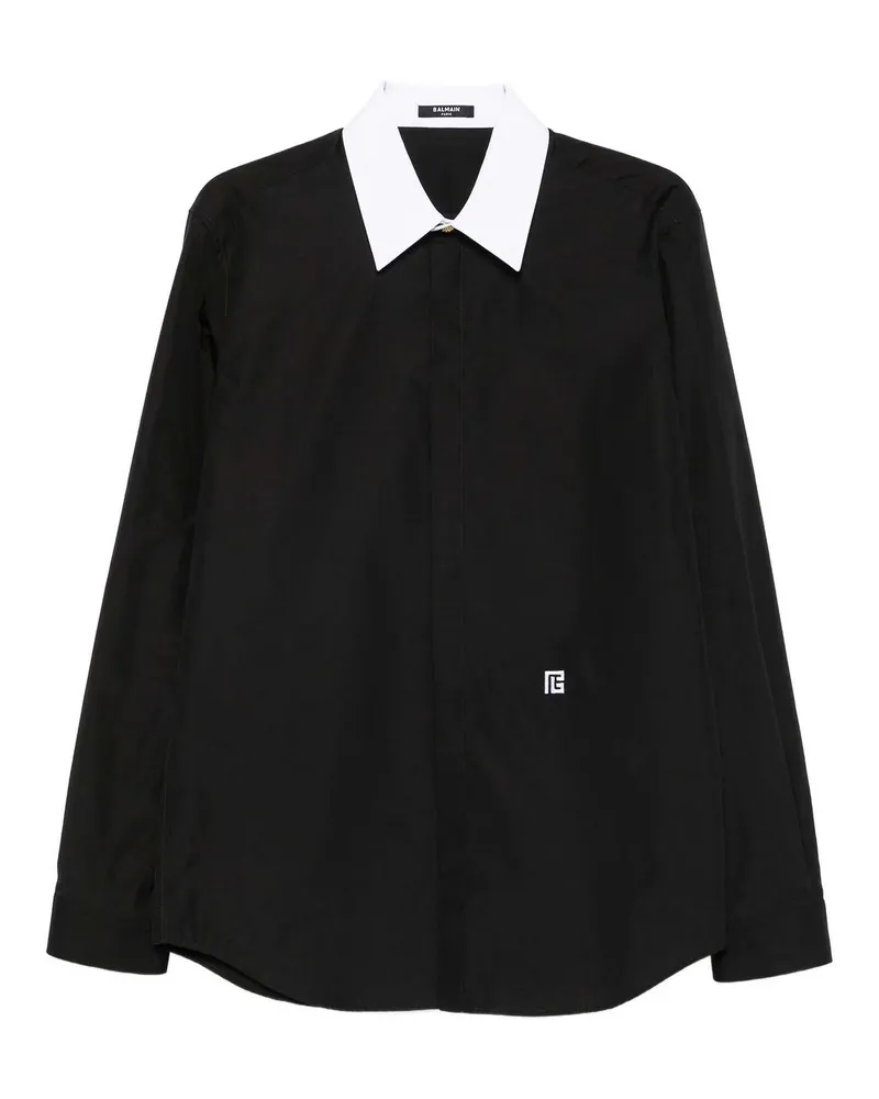 Balmain Hemd - Schwarz Schwarz