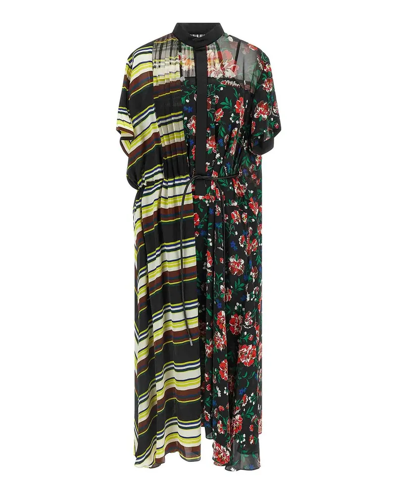 Sacai Knielanges Kleid - Bunt Bunt