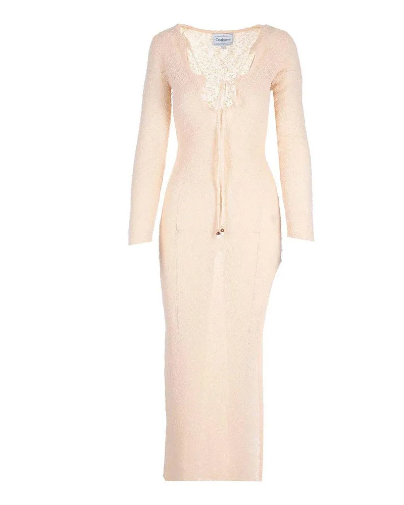 Casablanca Paris Maxikleid - Weiß Weiß