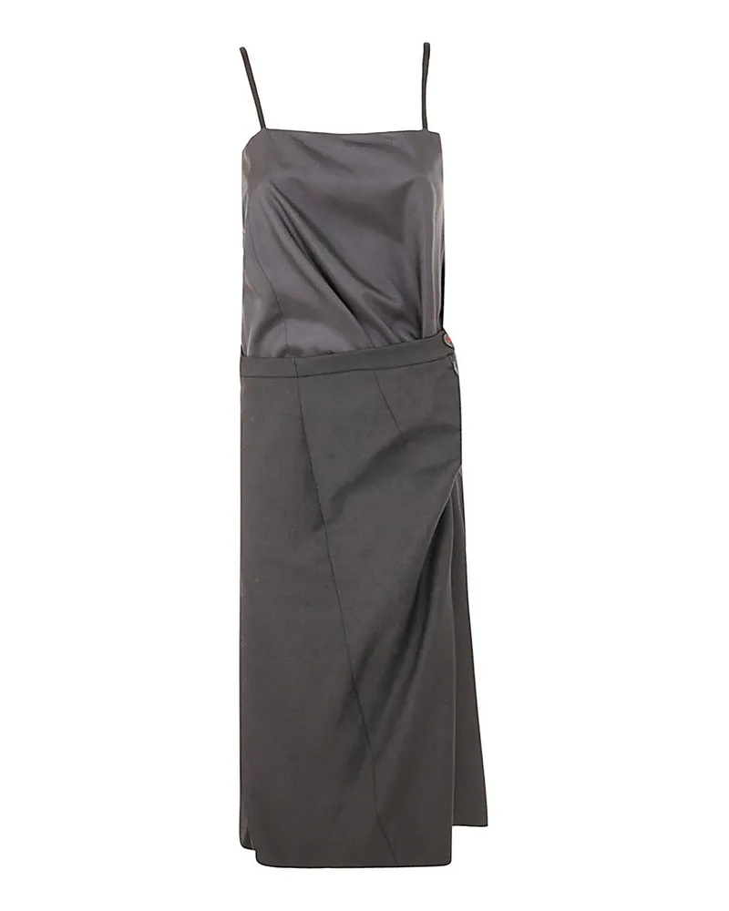 Maison Margiela Knielanges Kleid - Schwarz Schwarz