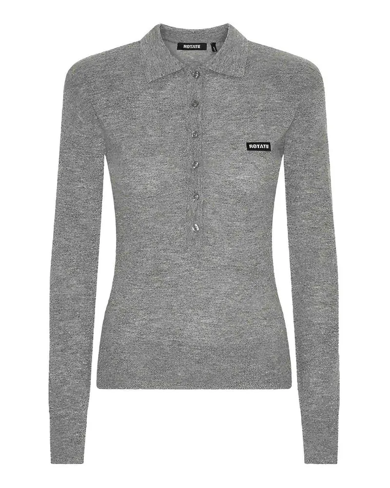 ROTATE Birger Christensen Poloshirt - Grau Grau