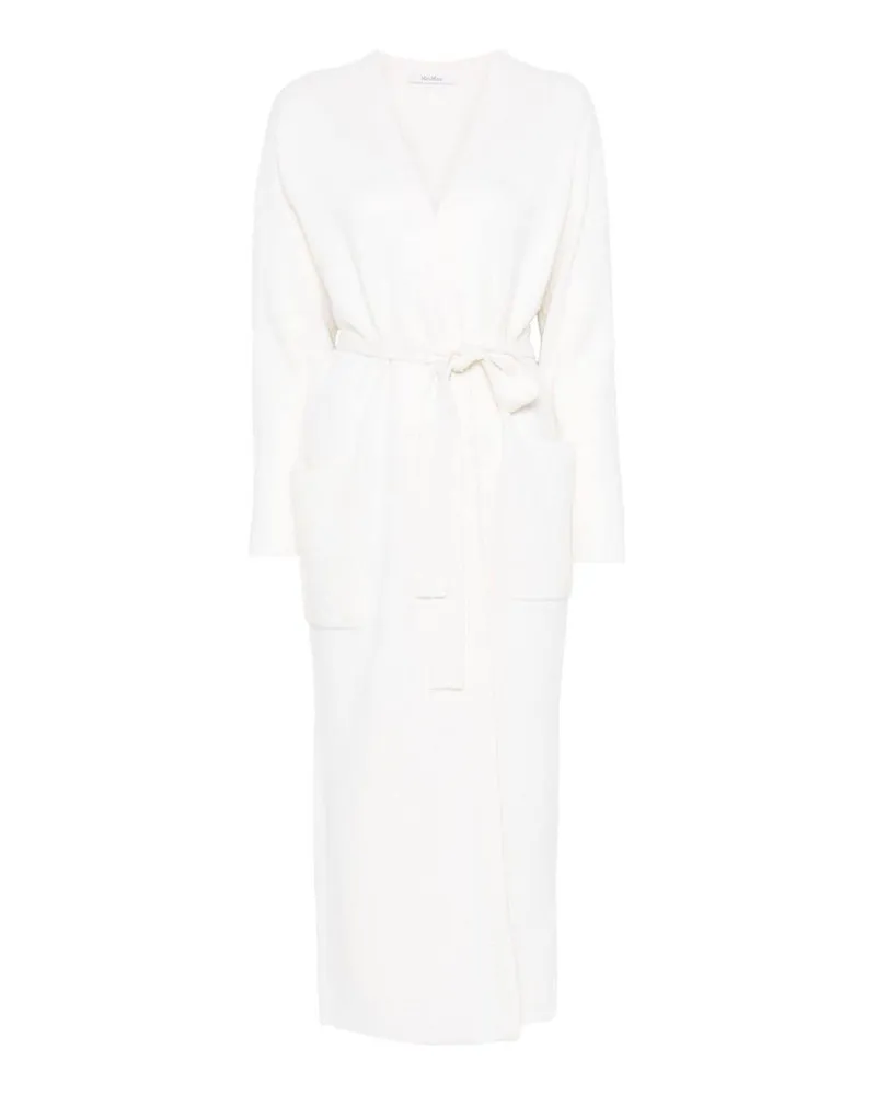 Max Mara Rundhalspullover - Weiß Weiß