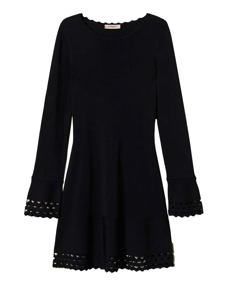 Twin-Set Kurzes Kleid - Schwarz Schwarz