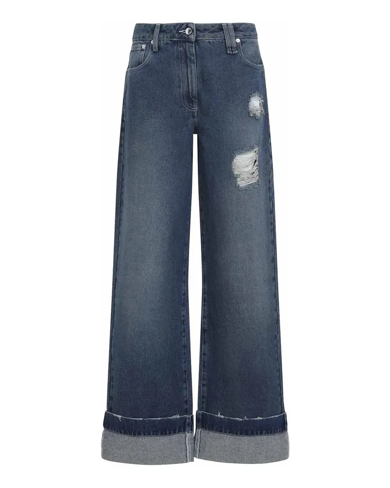 Simone Rocha Straight Leg Jeans - Blau Blau