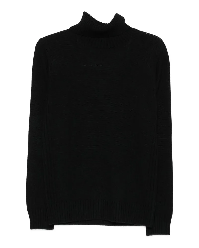 Kangra Cashmere Rundhalspullover - Schwarz Schwarz