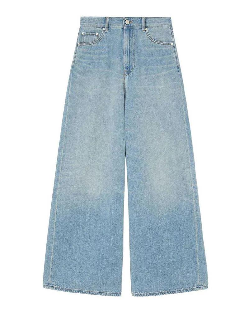 Ganni Straight Leg Jeans - Hellblau Hellblau