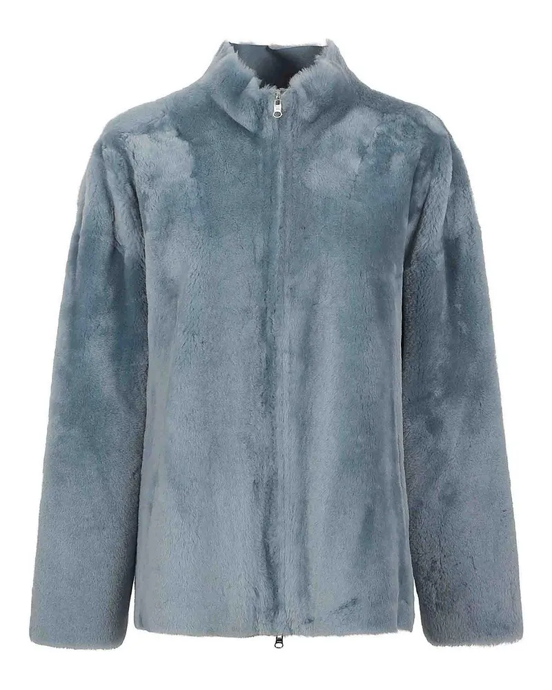 DESA Knielanger Mantel - Blau Blau