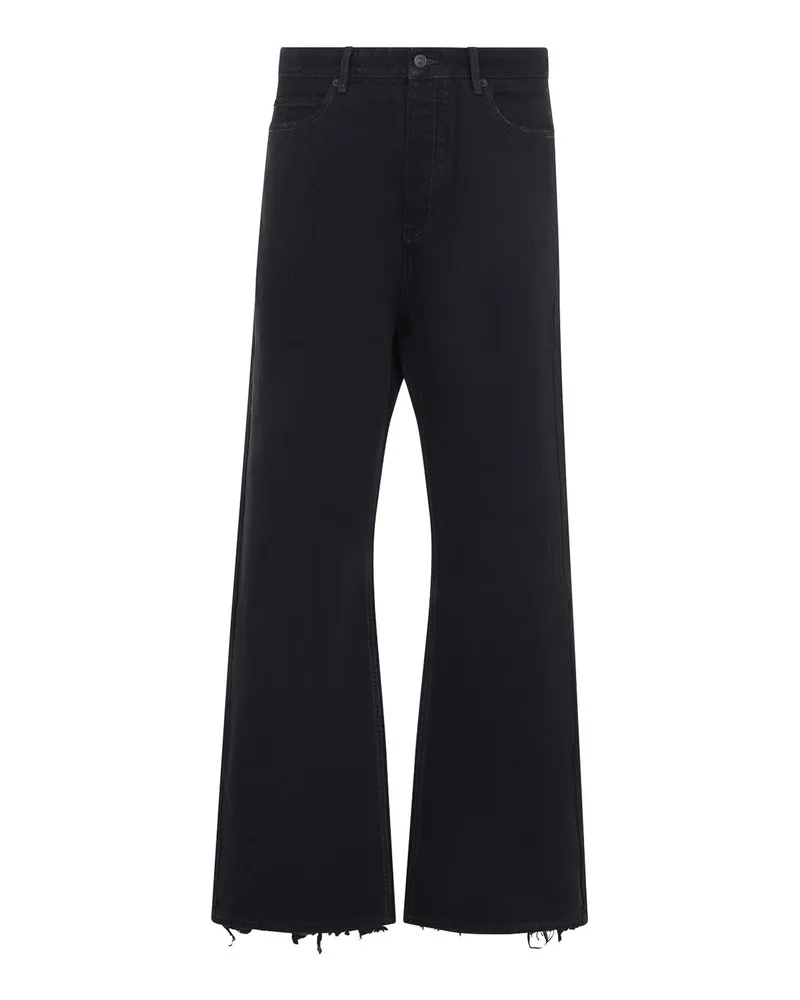 Balenciaga Straight Leg Jeans - Schwarz Schwarz