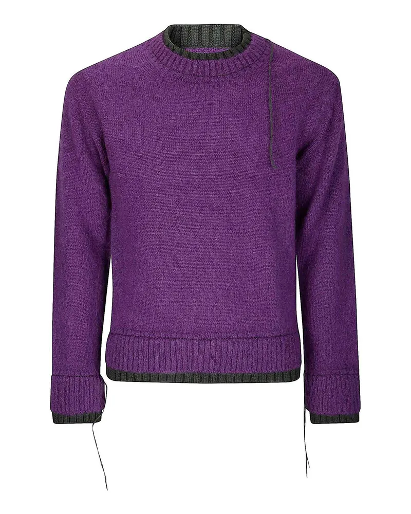 Sacai Rundhalspullover - Lila Lila