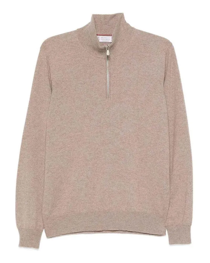 Brunello Cucinelli Rundhalspullover - Braun Braun