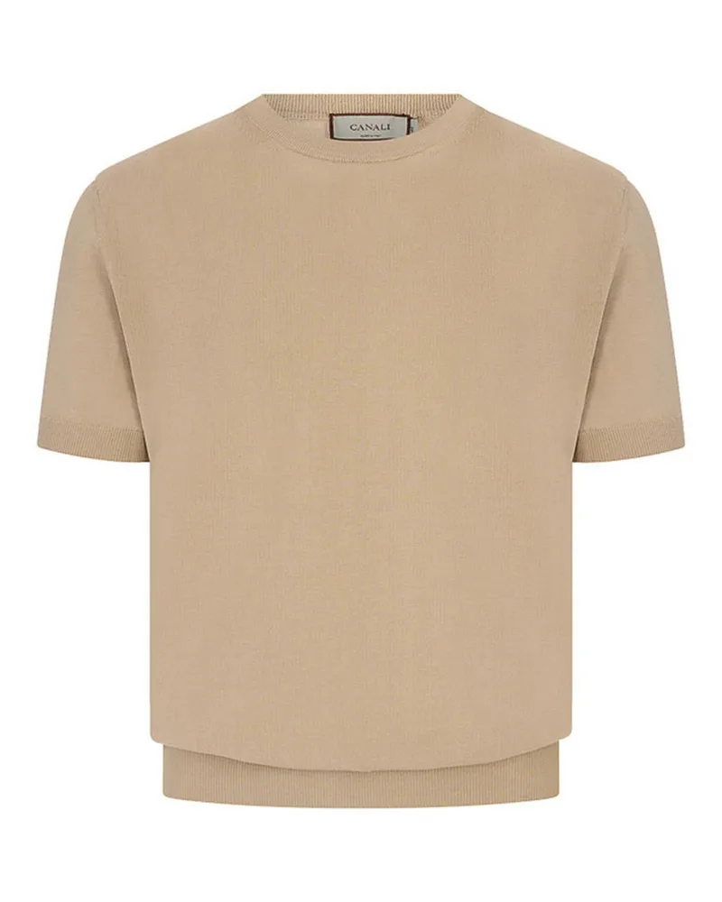Canali T-Shirt - Braun Braun
