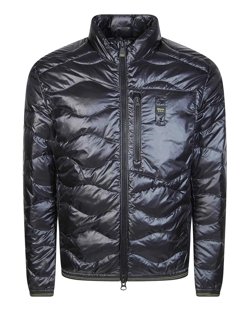 Blauer Blazer - Schwarz Schwarz