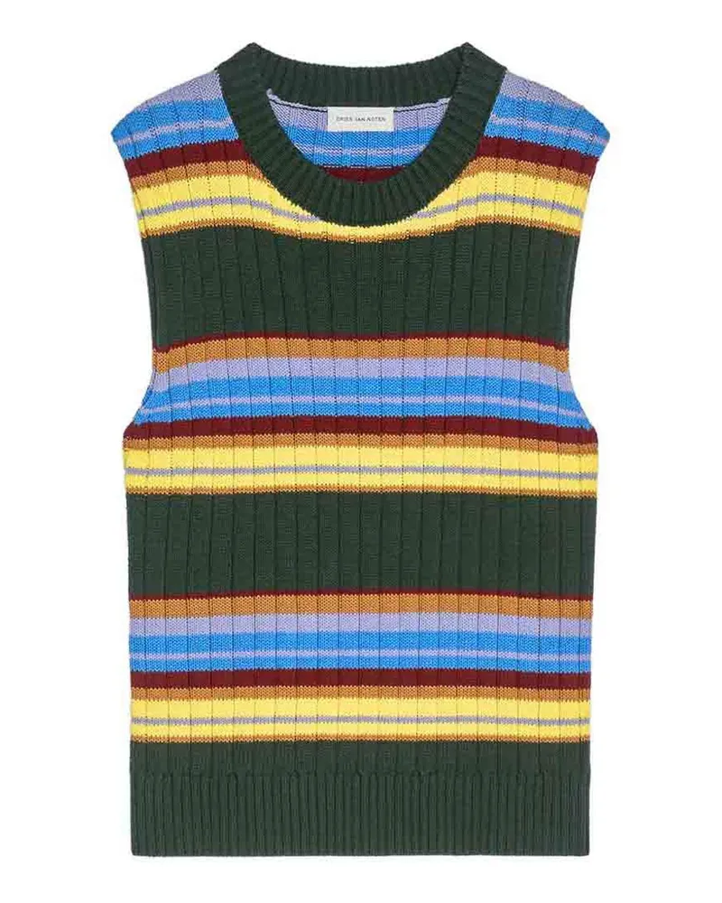 Dries van Noten Rundhalspullover - Grün Grün