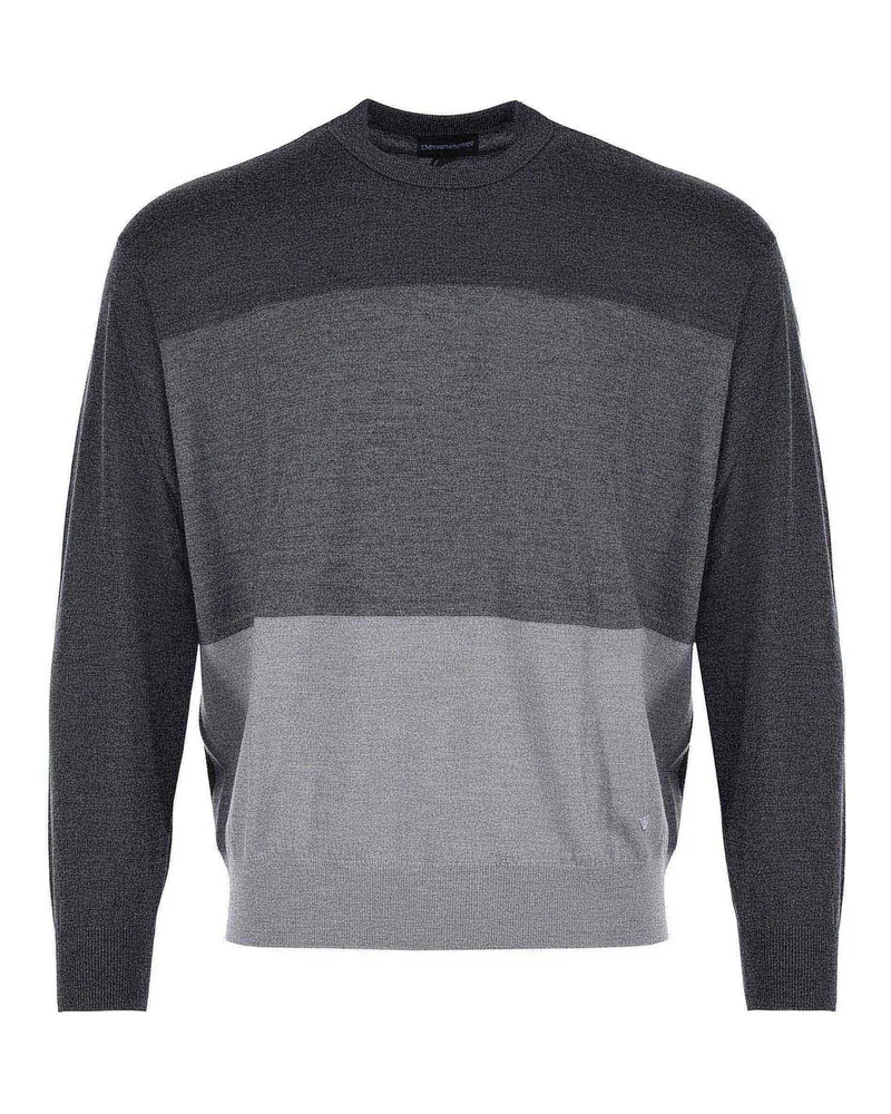 Emporio Armani Rundhalspullover - Grau Grau