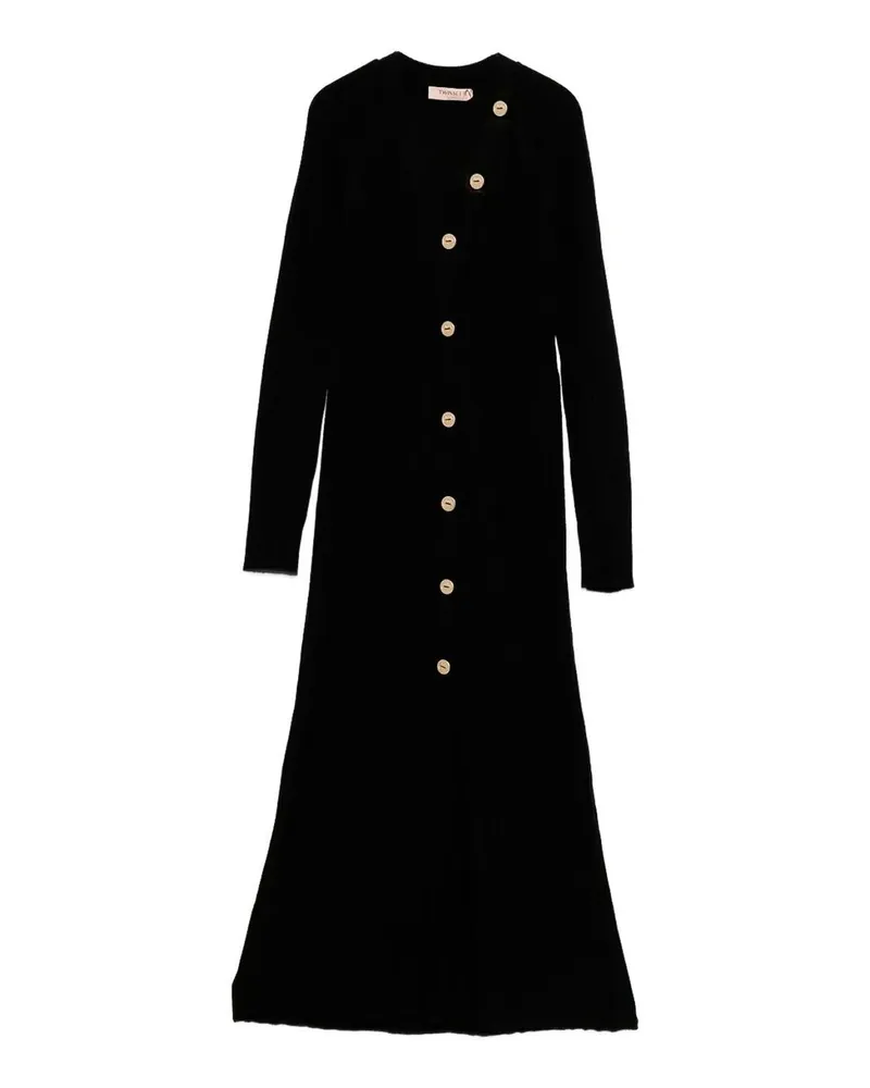 Twin-Set Knielanges Kleid - Schwarz Schwarz