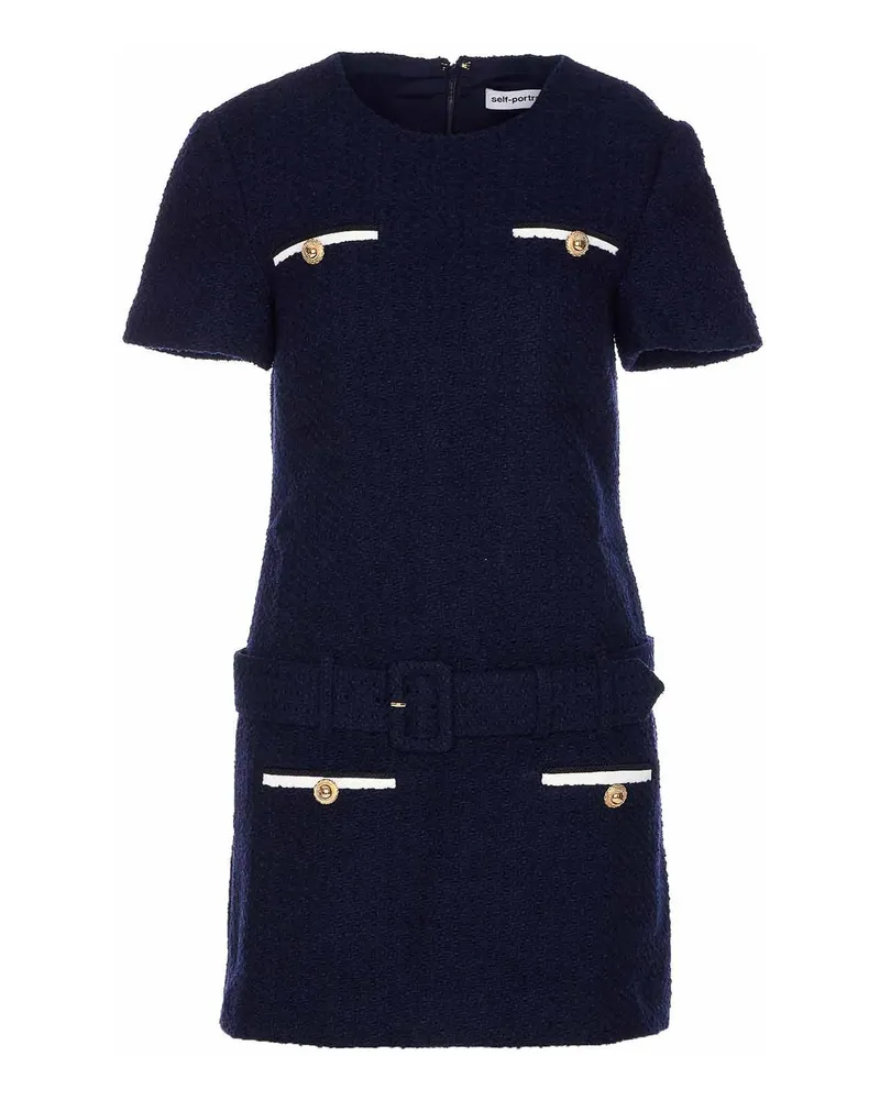 Self-Portrait Kurzes Kleid - Blau Blau