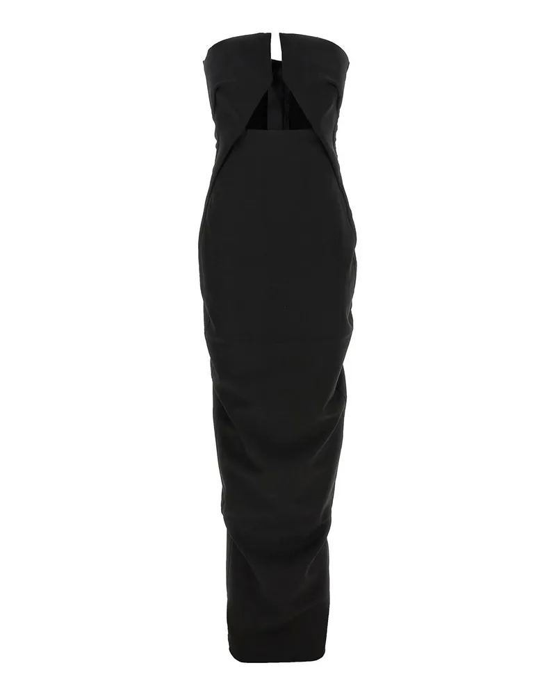Rick Owens Knielanges Kleid - Schwarz Schwarz