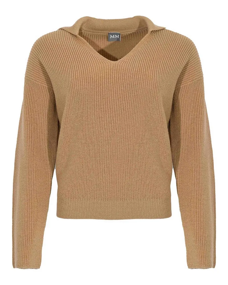 Max Mara Rundhalspullover - Camel Camel