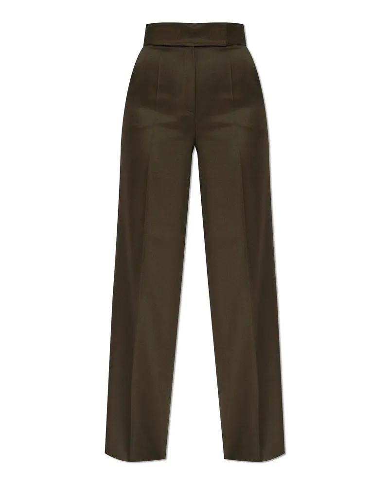 Max Mara Casual Hose - Dunkelgrün Dunkelgrün