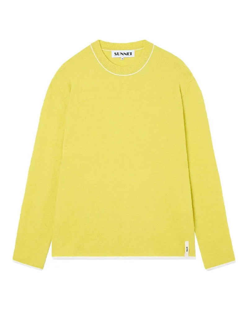 SUNNEI Rundhalspullover - Gelb Gelb