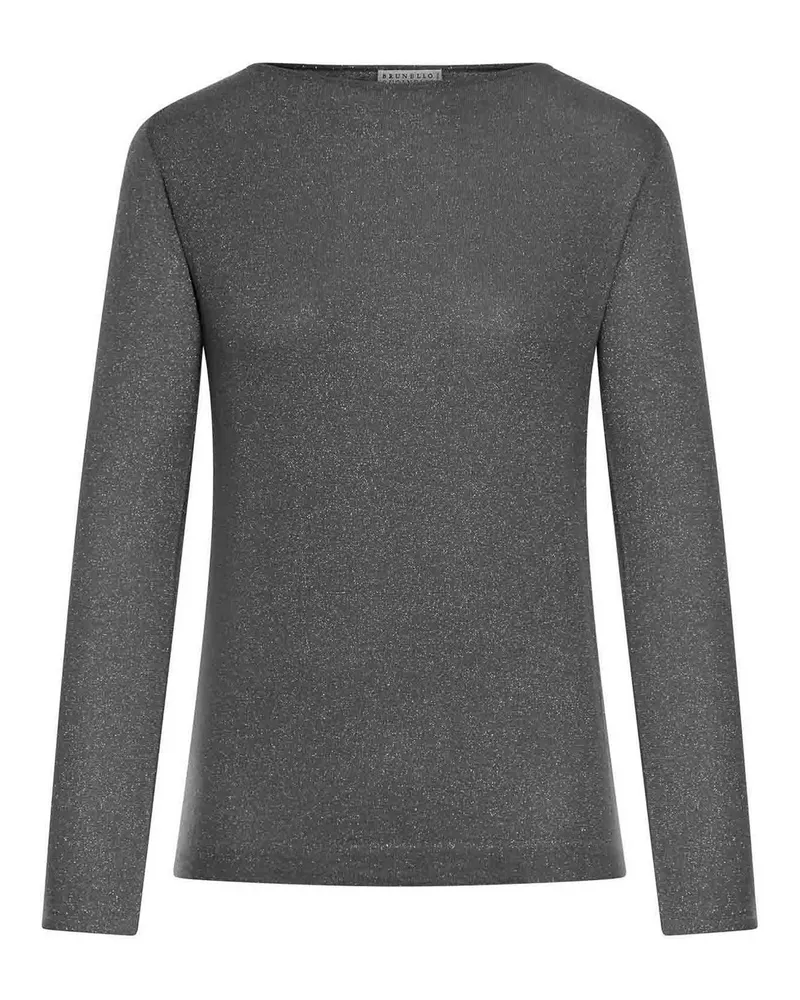 Brunello Cucinelli Rundhalspullover - Grau Grau