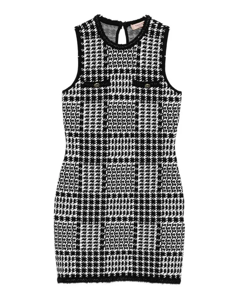 Twin-Set Kurzes Kleid - Schwarz Schwarz
