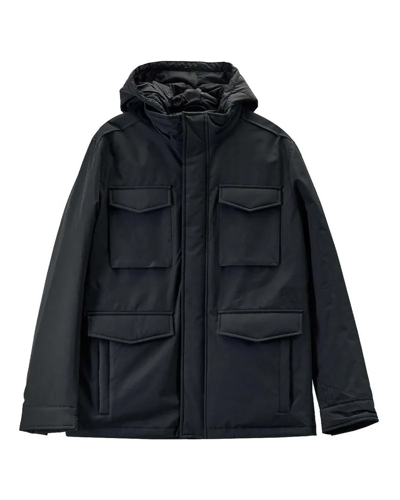 Karl Lagerfeld Knielanger Mantel - Schwarz Schwarz