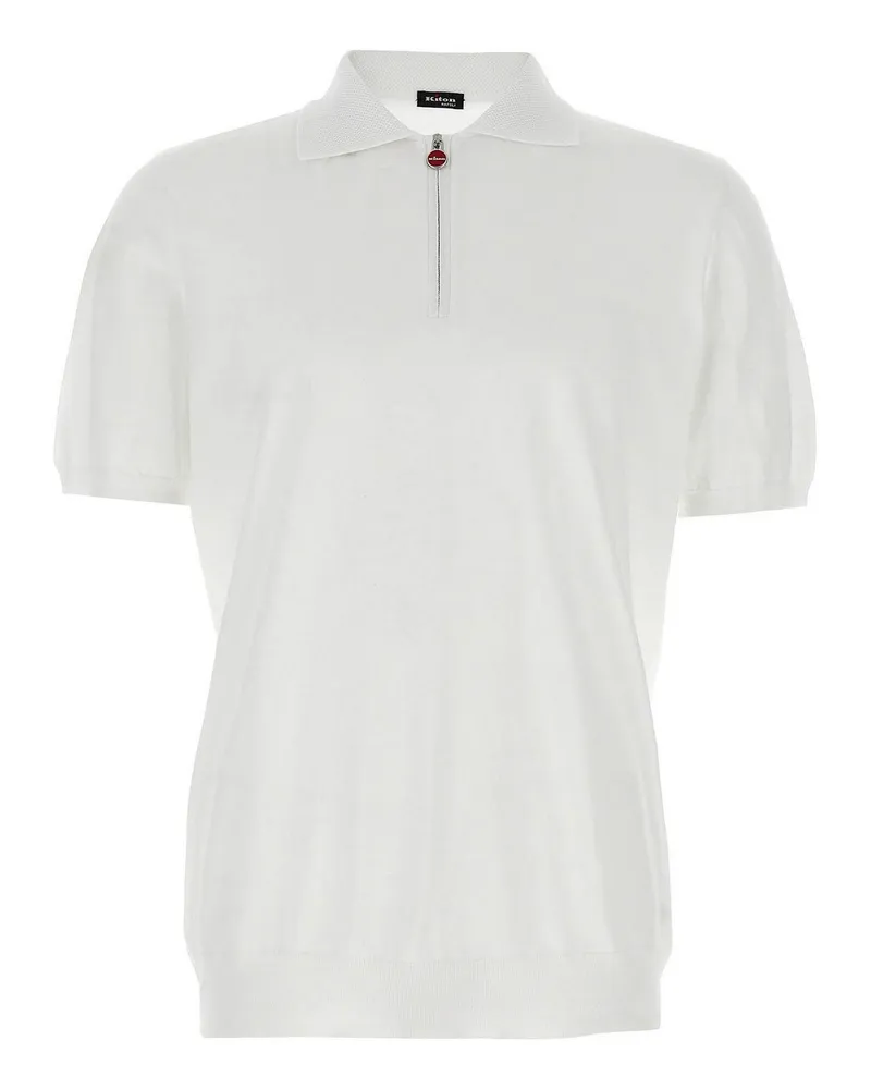 Kiton Poloshirt - Weiß Weiß