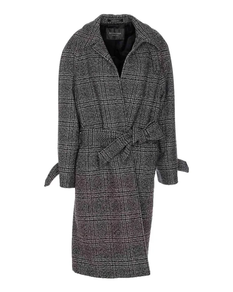 Balenciaga Kurzer Mantel - Grau Grau
