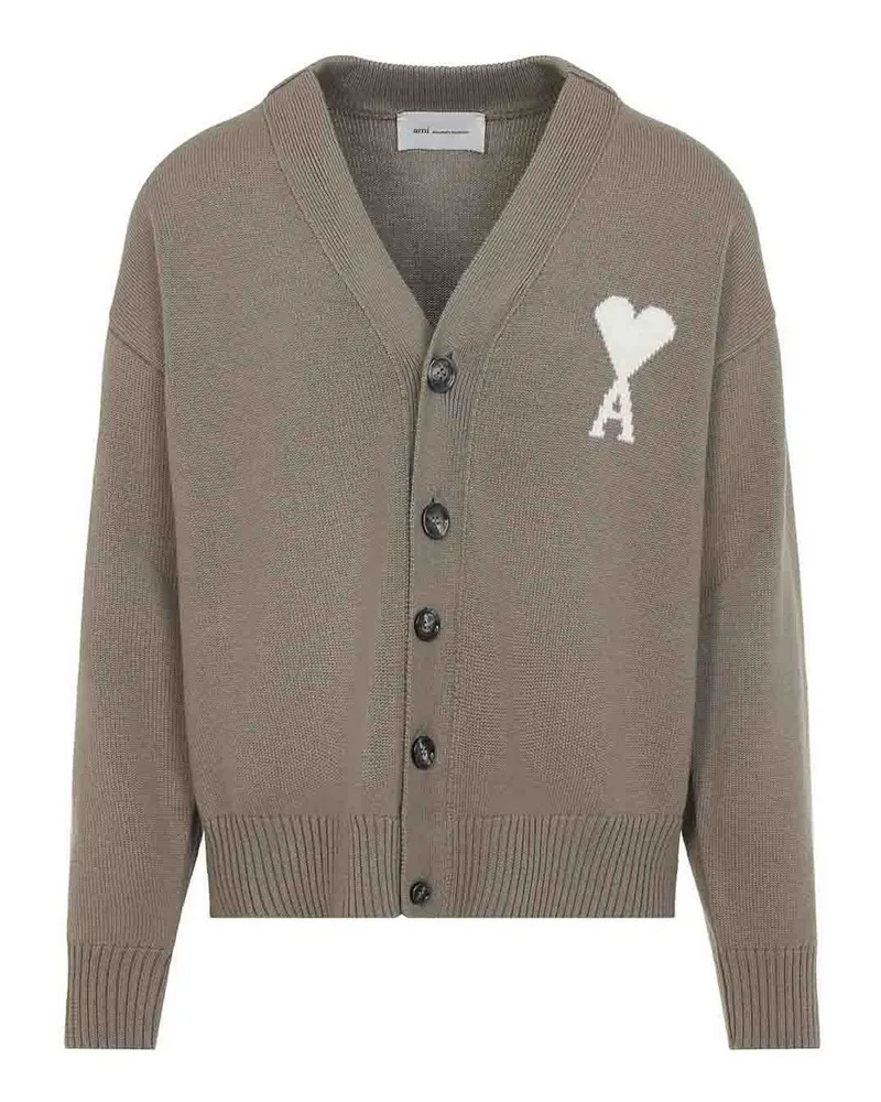 AMI Paris Cardigan - Beige Beige