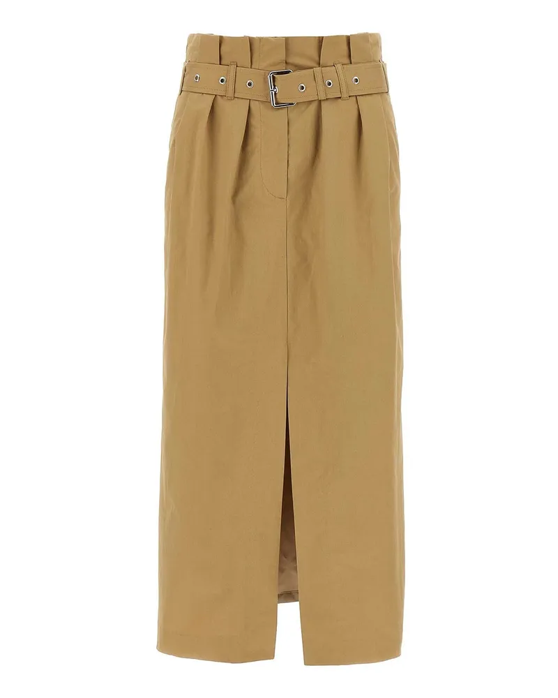 Dries van Noten Midirock - Beige Beige
