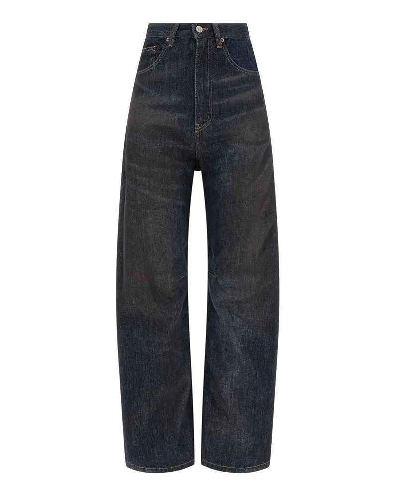 Maison Margiela Straight Leg Jeans - Blau Blau