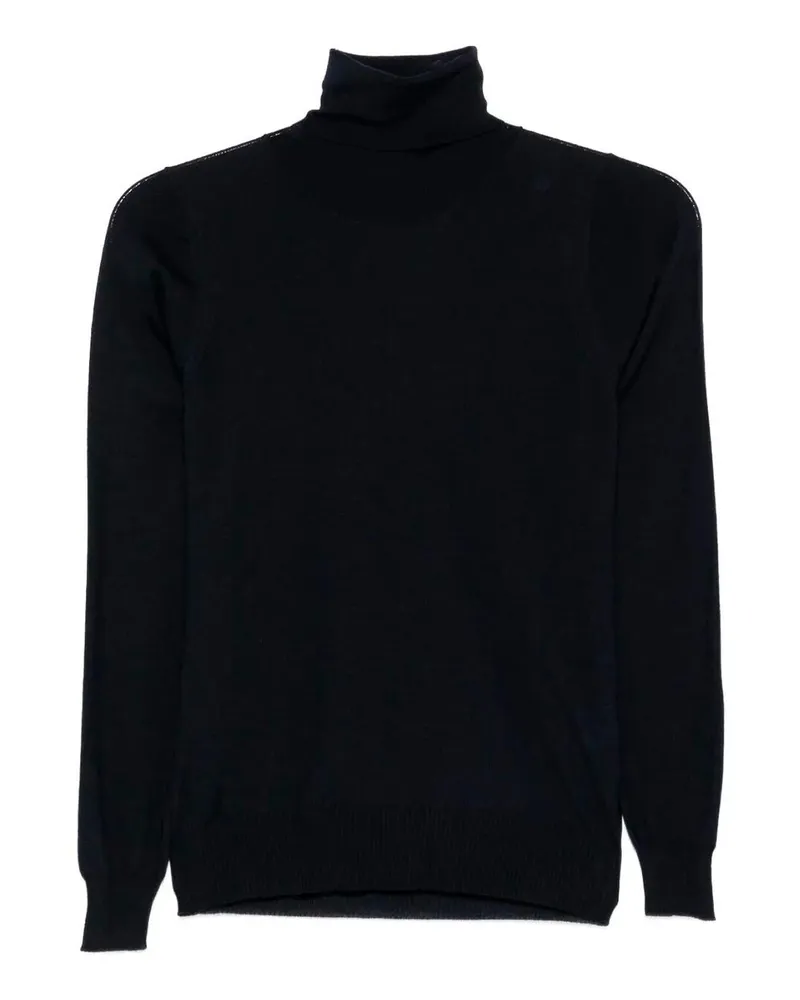 Drumohr  Rollkragenpullover - Dunkelblau Dunkelblau