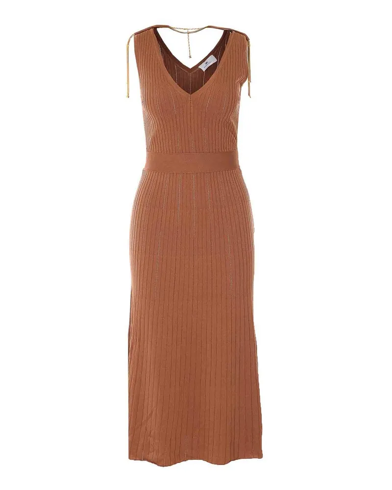 Elisabetta Franchi Knielanges Kleid - Braun Braun