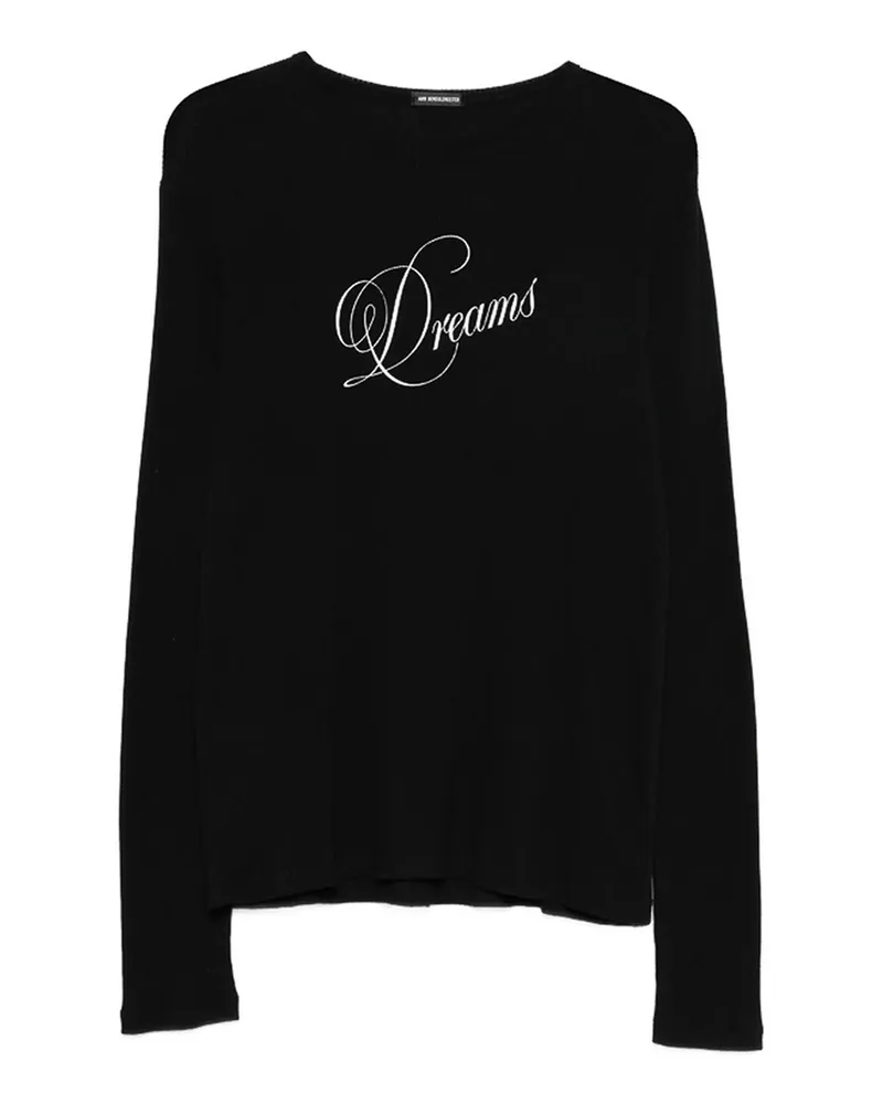 Ann Demeulemeester Rundhalspullover - Schwarz Schwarz